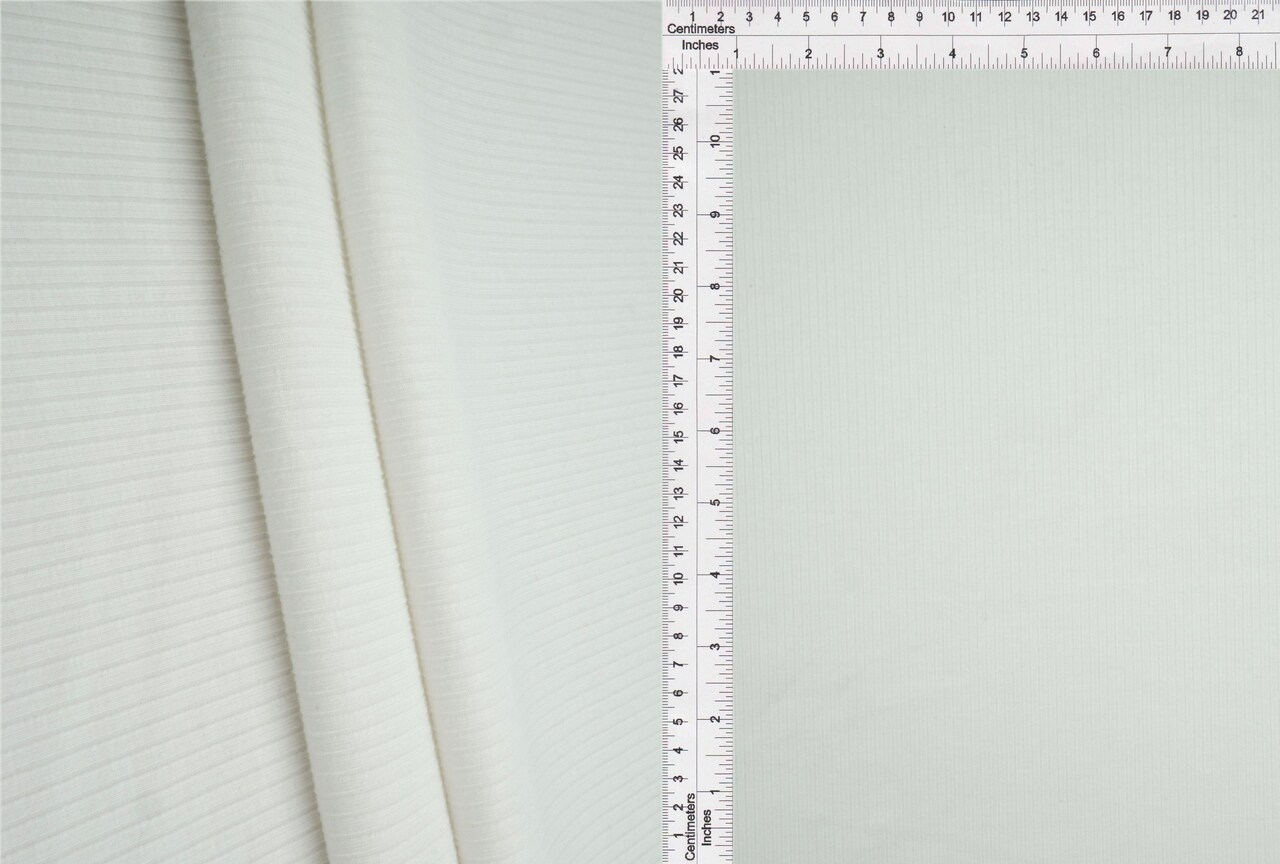 Thick Cozy Rib Knit Fabric Premium Stretch Ribbed Material for Apparel